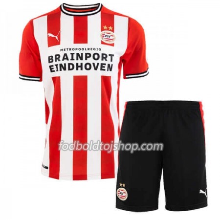 PSV Eindhoven Børn Hjemme Fodboldsæt 2020-21 S/S (+ Korte bukser)